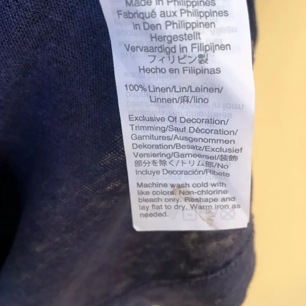 J Crew Linen Short Sleeve Shirt